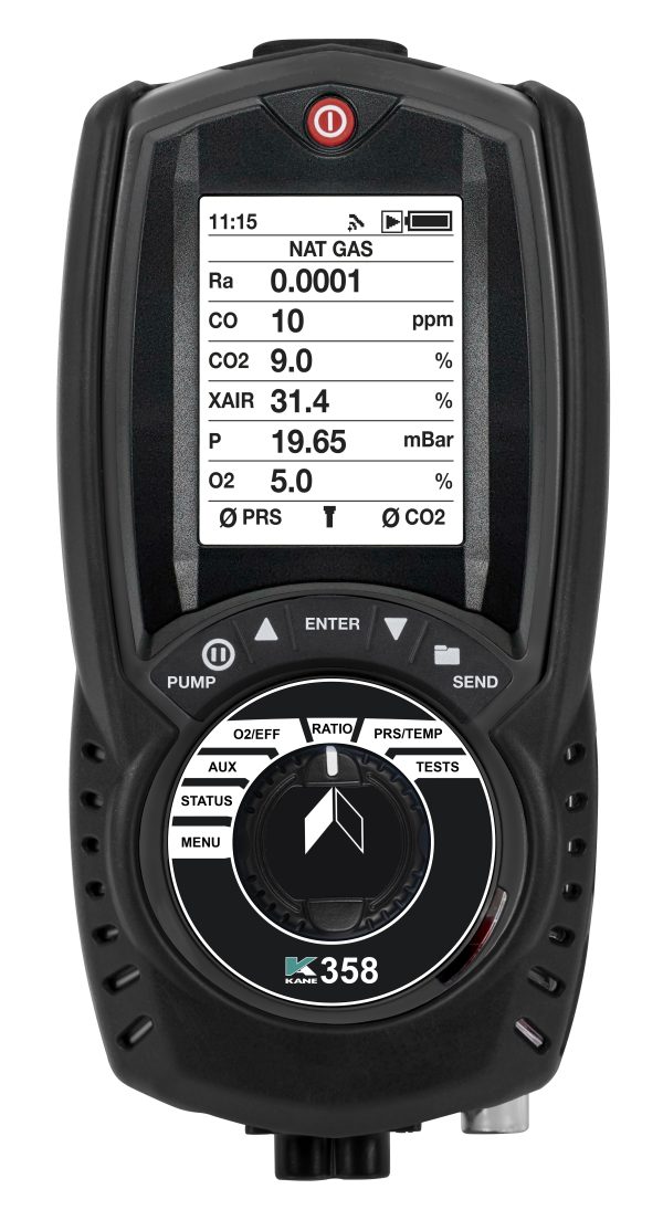 K358int+NO Αναλυτής Καυσαερίων με CO υψηλού εύρους & 2η αντλία προστασίας αισθητηρίου CO