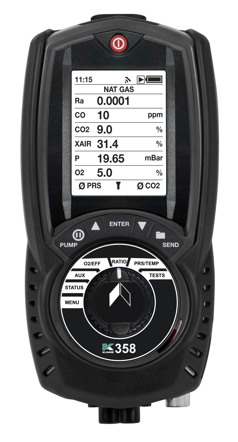 K358int+NO Αναλυτής Καυσαερίων με CO υψηλού εύρους & 2η αντλία προστασίας αισθητηρίου CO