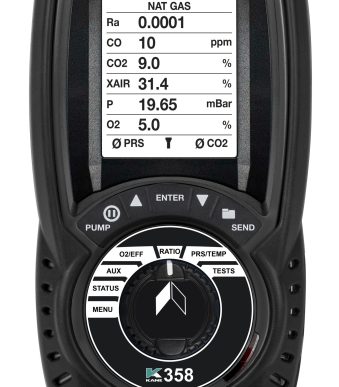 K358int+NO Αναλυτής Καυσαερίων με CO υψηλού εύρους & 2η αντλία προστασίας αισθητηρίου CO