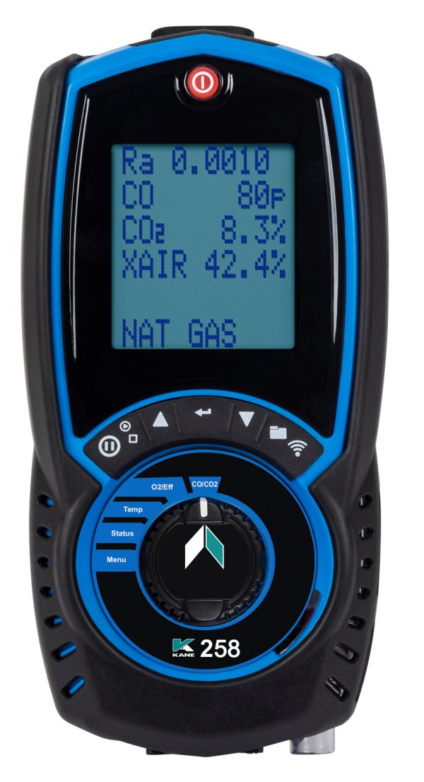 K258 Απλός Αναλυτής Καυσαερίων O2 - CO - Θερμοκρασία