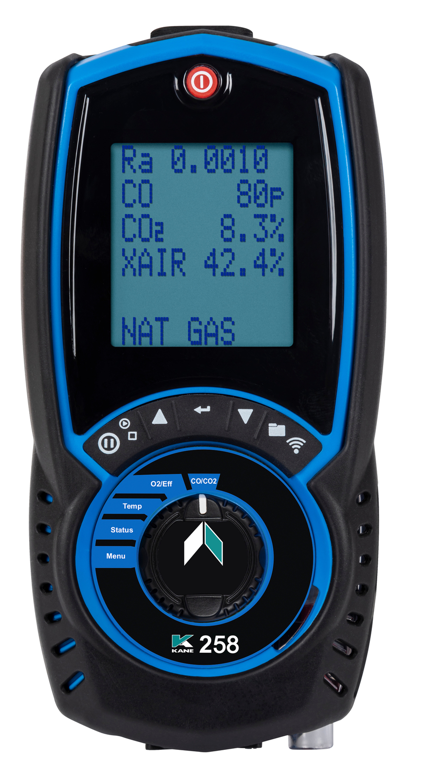 K258 Απλός Αναλυτής Καυσαερίων O2 - CO - Θερμοκρασία