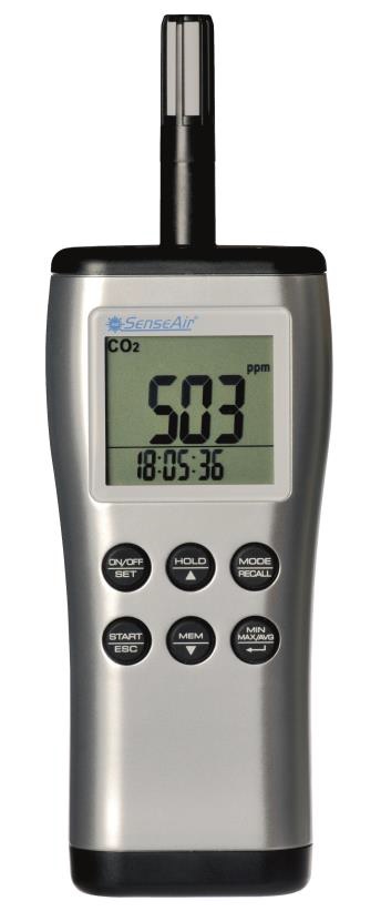 pSENSE II Φορητό όργανο μέτρησης  CO2, θερμοκρασίας, υγρασίας, σημείο δρόσου και θερμοκρασίας υγρού βολβού