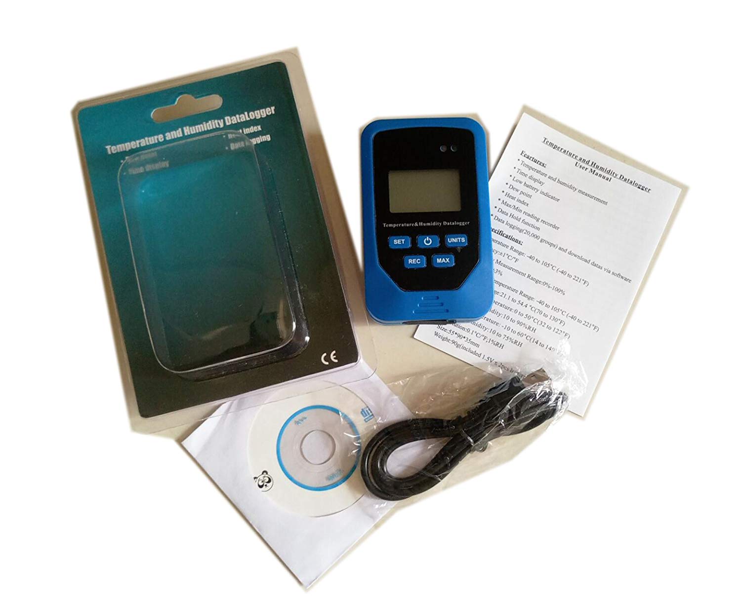 TL505: Καταγραφικό θερμοκρασίας & υγρασίας USB