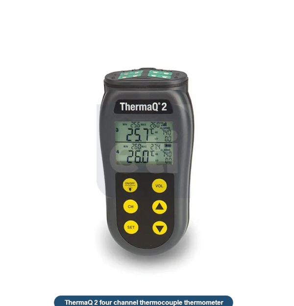 231-052 ThermaQ2 Θερμόμετρο με δυνατ. συνδεσης 4 θερμοστοιχείων & συναγερμό